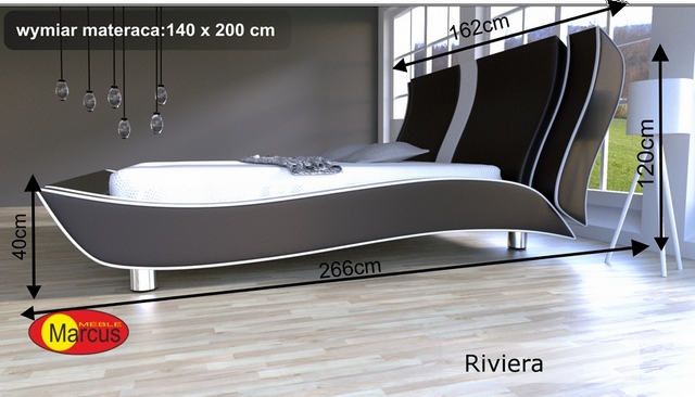 Manželská postel Riviera 140x200